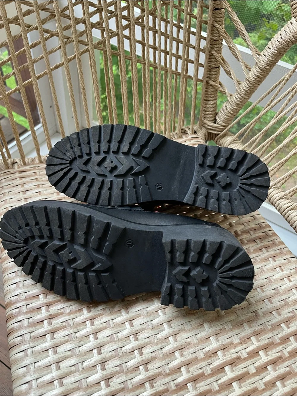 Steve Madden Black Leather Chunky Bit Loafers with Gold Hardware